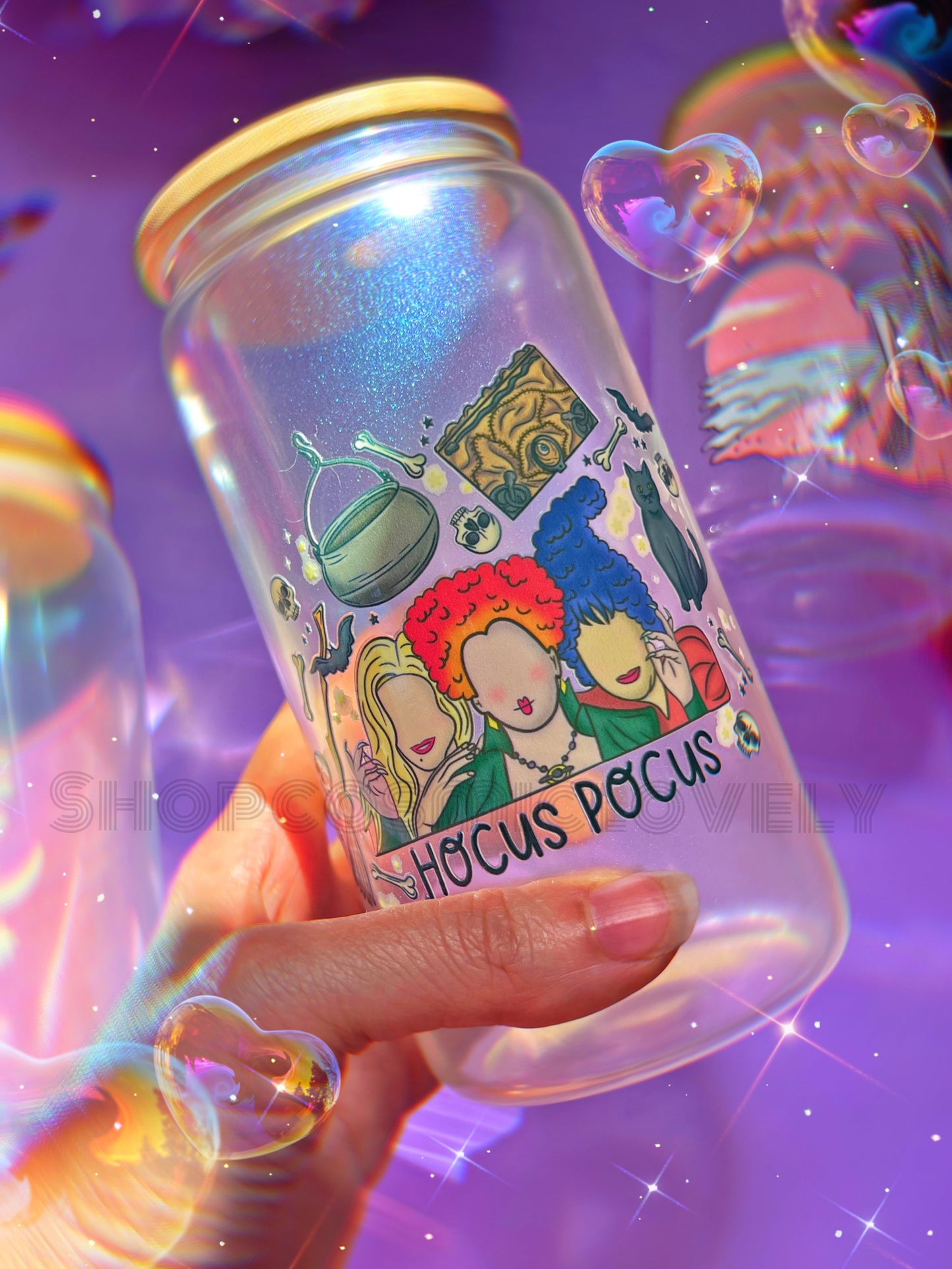 Shimmer Iridescent Sister Witches 16oz Cup