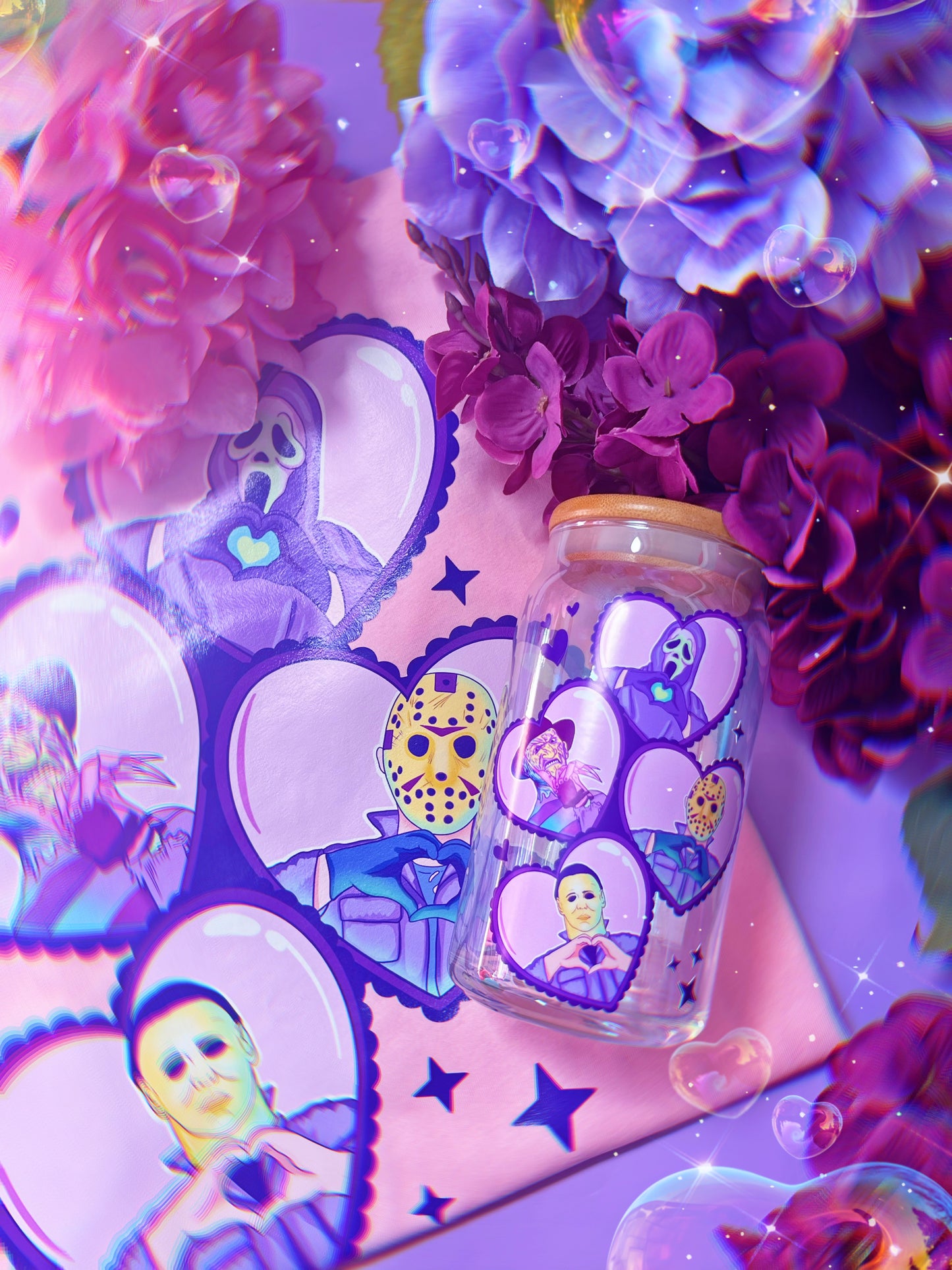 Iridescent Pastel Spooky Dudes 16oz Cup