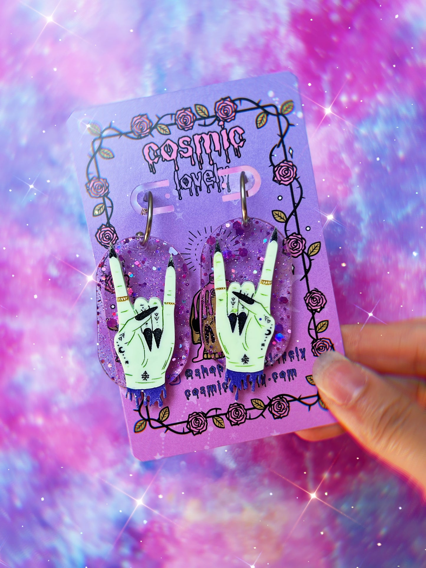 Witchy* Raise Your Horns Earrings