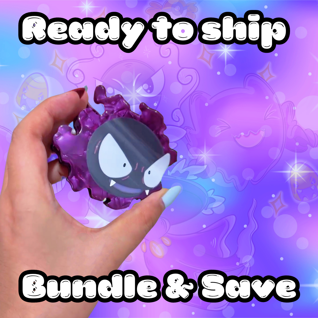 GSTLY GHOST HAIR CLAW - READY TO SHIP
