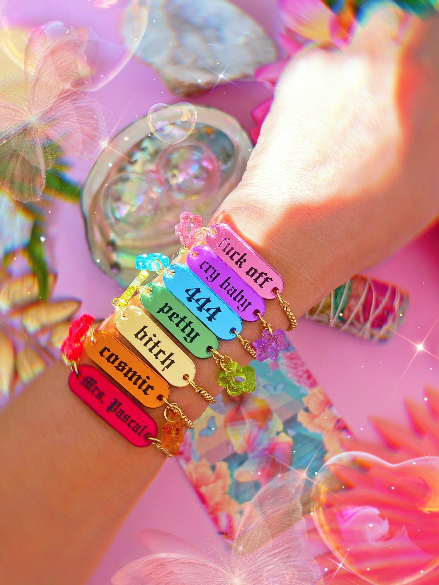 CUSTOM phrase adjustable bracelets