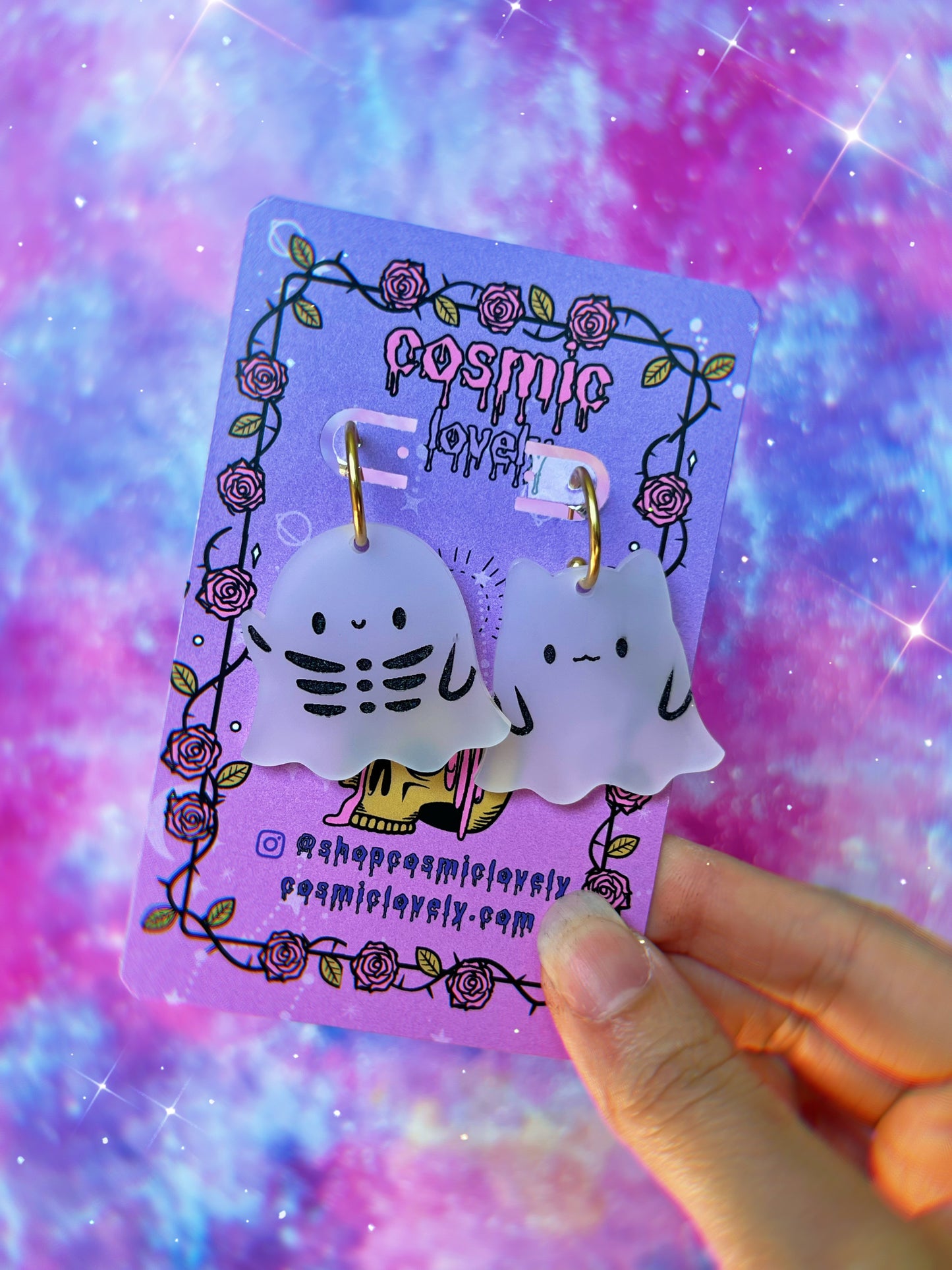 Halloween Costume Ghostie Earrings