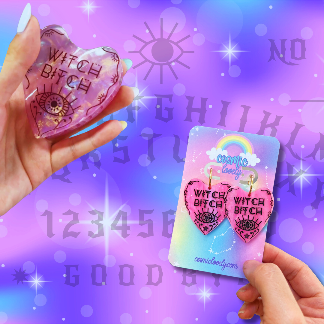WiTCH BITCH PLANCHETTE HAIR CLAW -READY TO SHIP