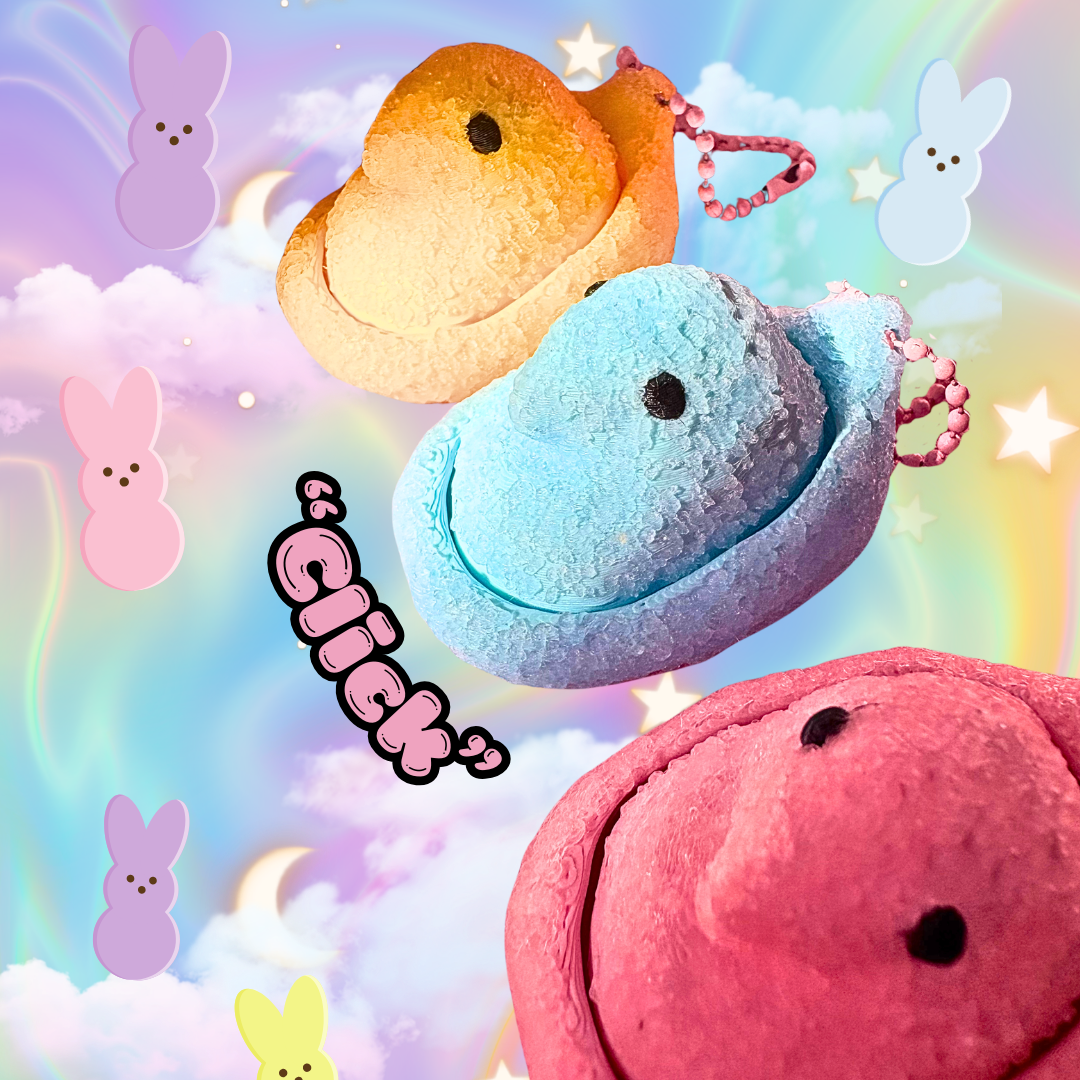 Sweet Treat Easter Peep Marshmallow Fidget Clicker : Satisfying Fidget Toys