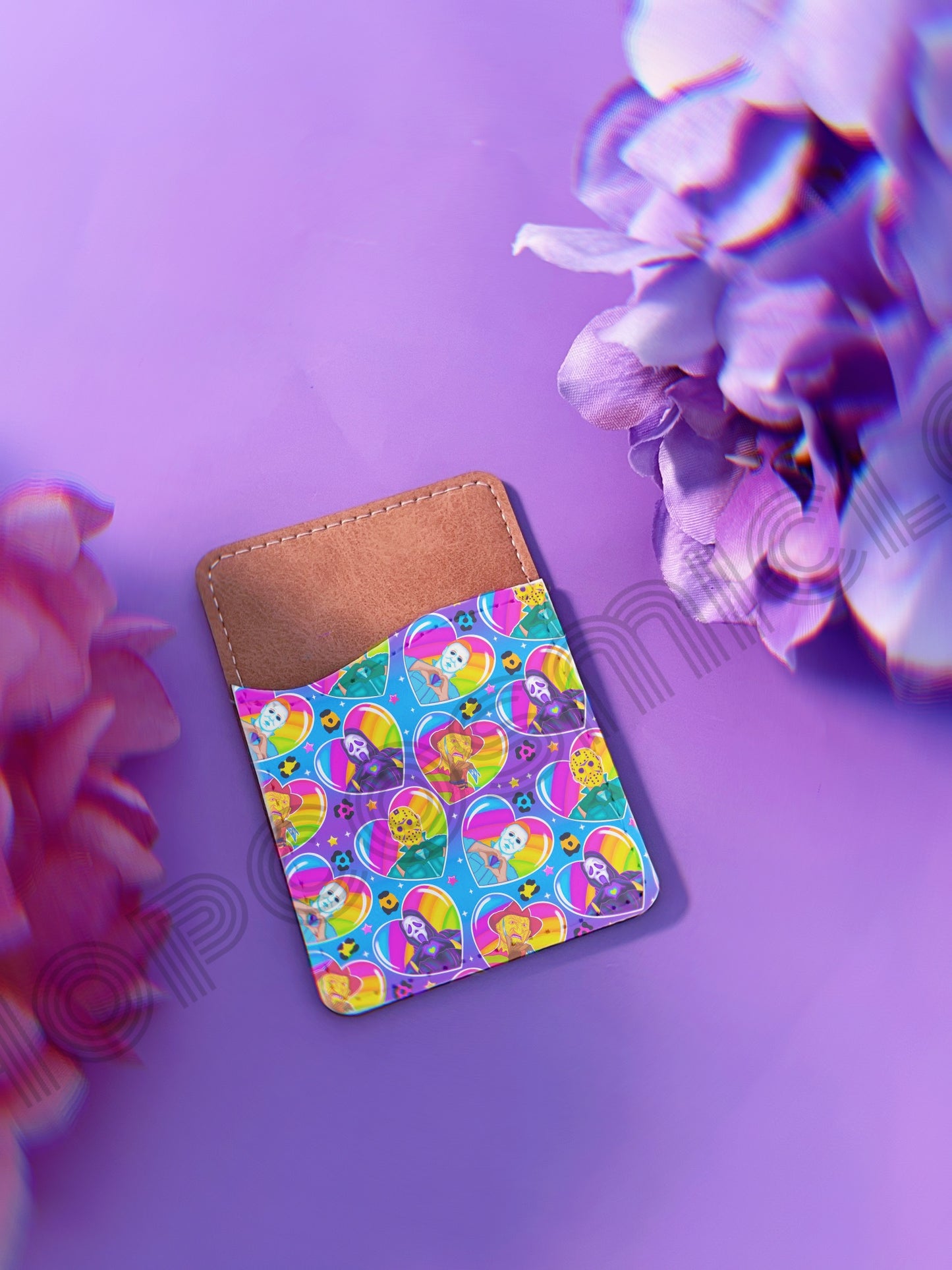 LF Spooky Dudes Leather Phone Card Holder