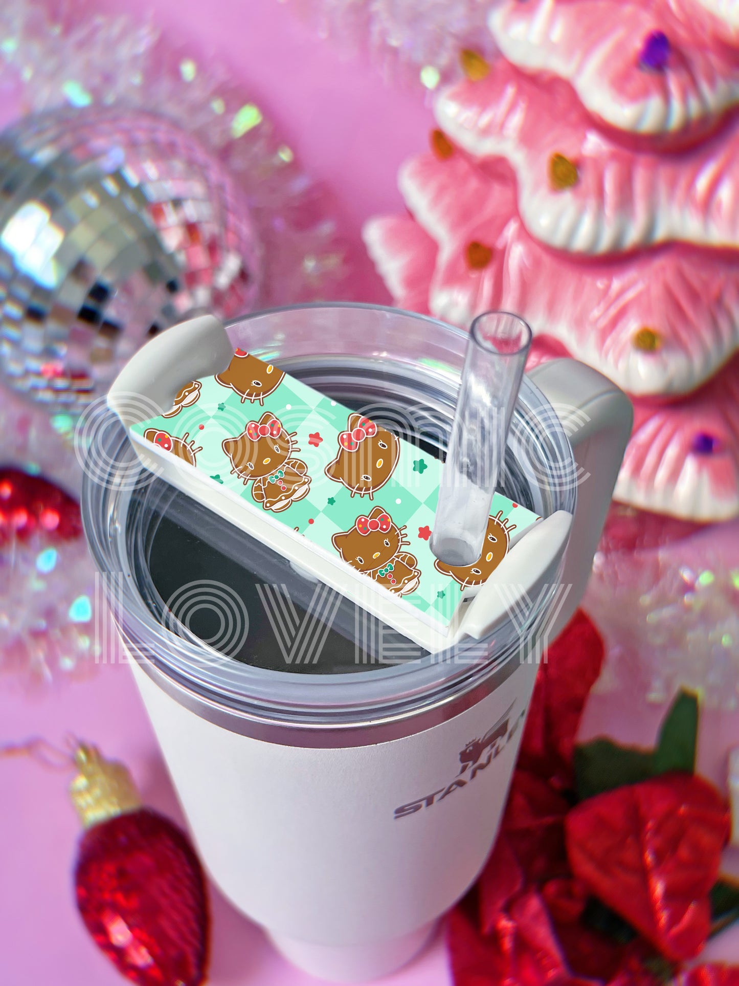 HK Gingerbread Stanley H2.0 Cup Topper 40oz | 30oz | 20 oz