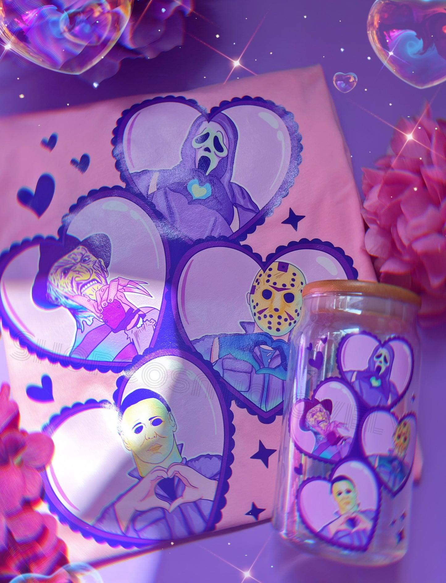 Iridescent Pastel Spooky Dudes 16oz Cup