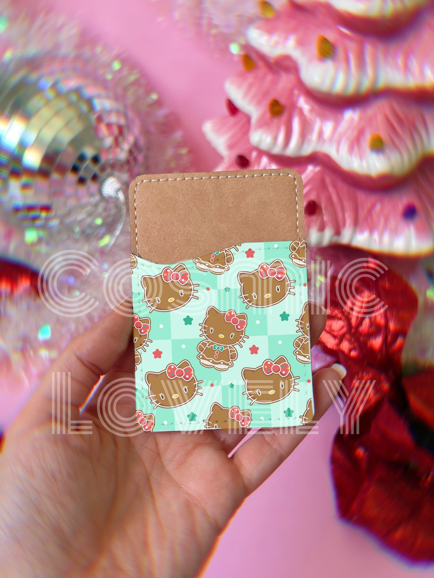 HK Gingerbread Phone Card Holder