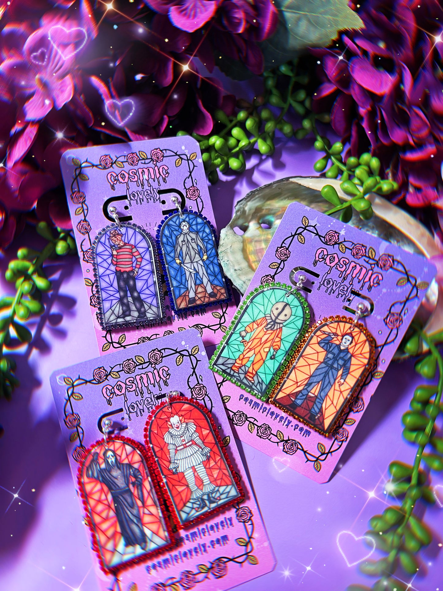 **SINGLES**Spooky Guys Arch Earrings