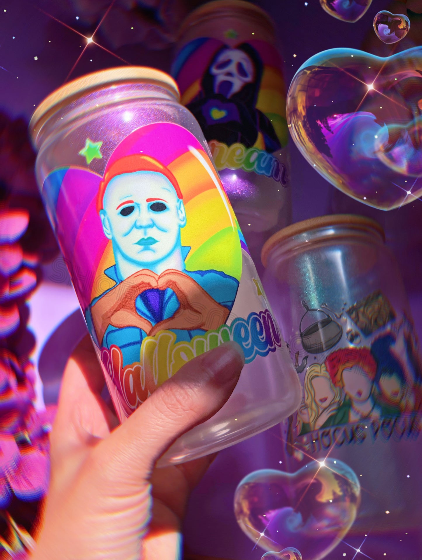 Iridescent Shimmer HALLOWEEN 16oz Cup