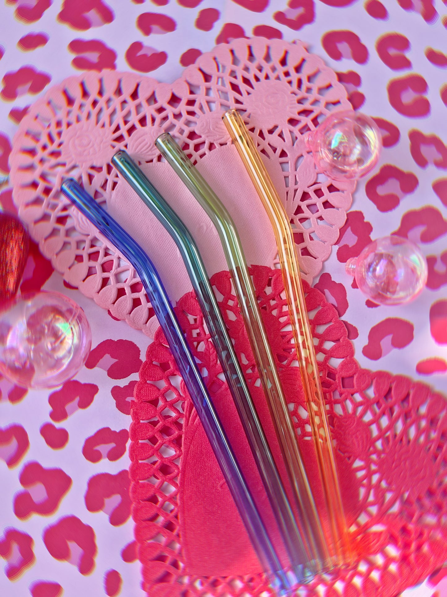 Clear Colorful Glass Straw UPGRADE