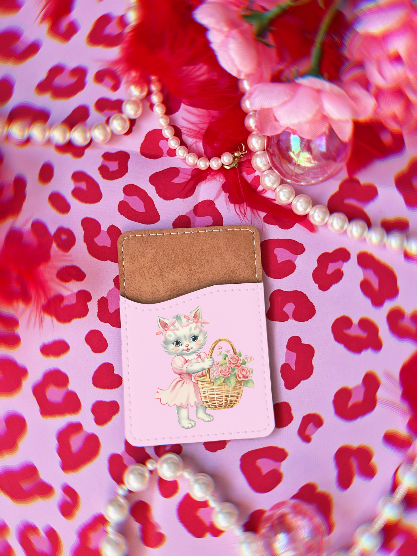 Pretty Kitty Phone Card Holder