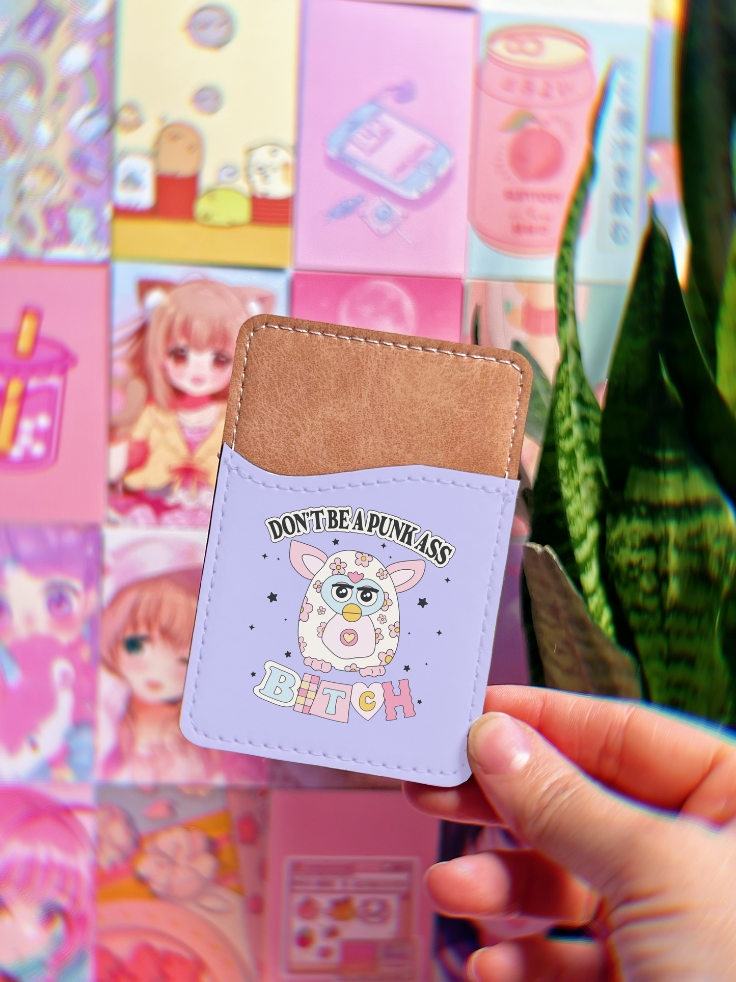 Dont be a punk ass bitch Phone Card Holder