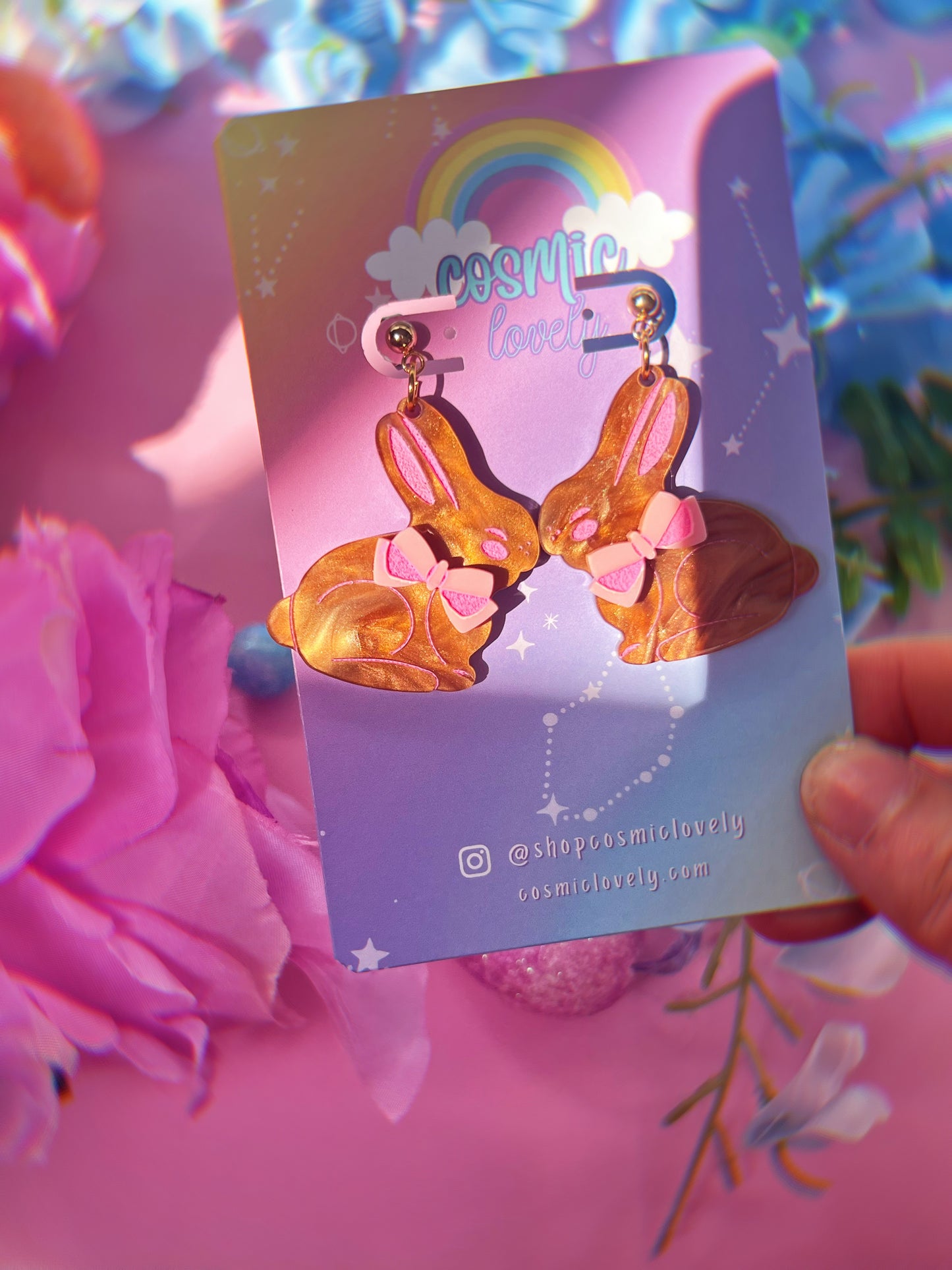 Chocolate Easter Bunny Earrings