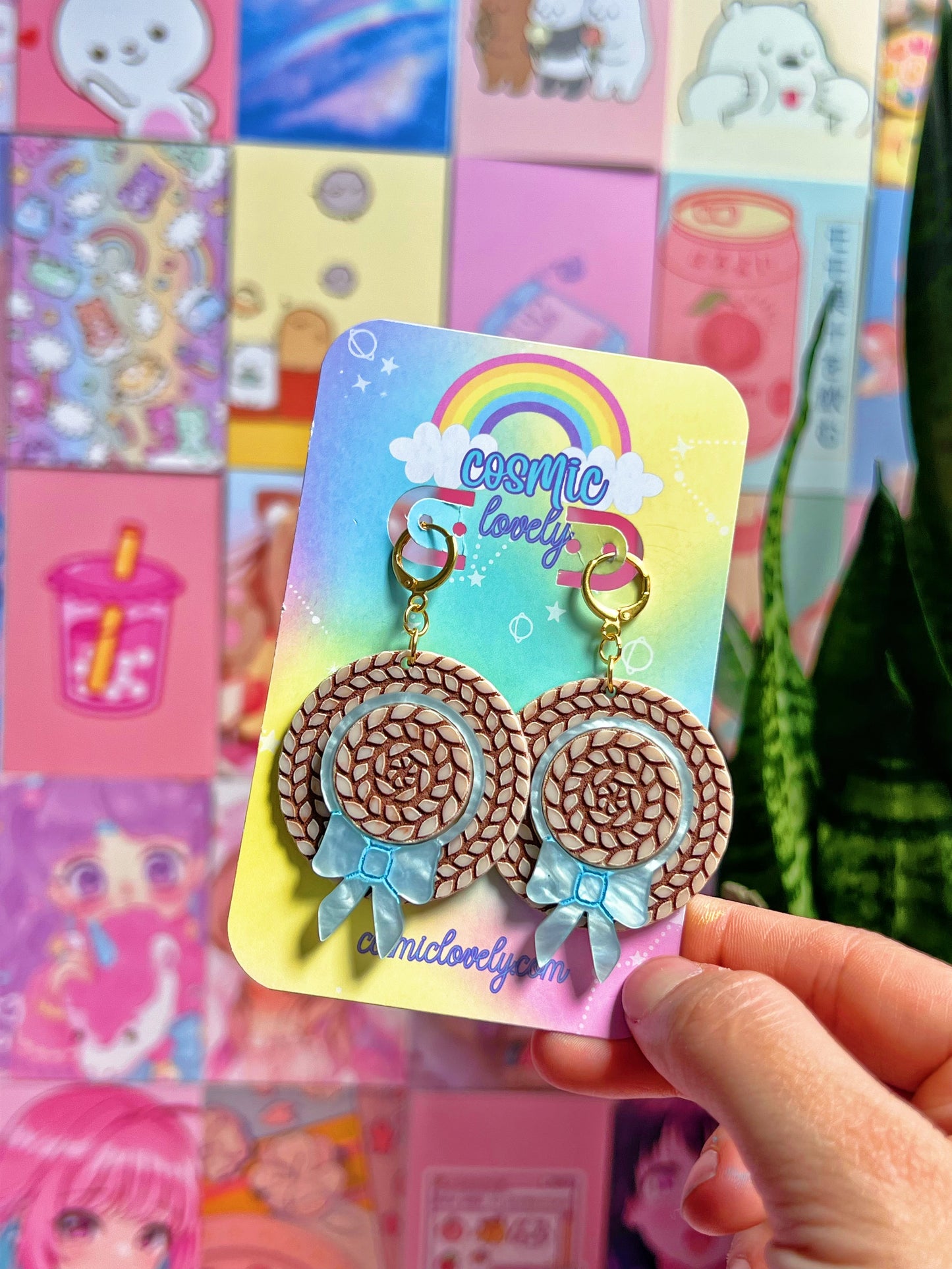 ** SINGLES ** Spring Gardening Hat Earrings