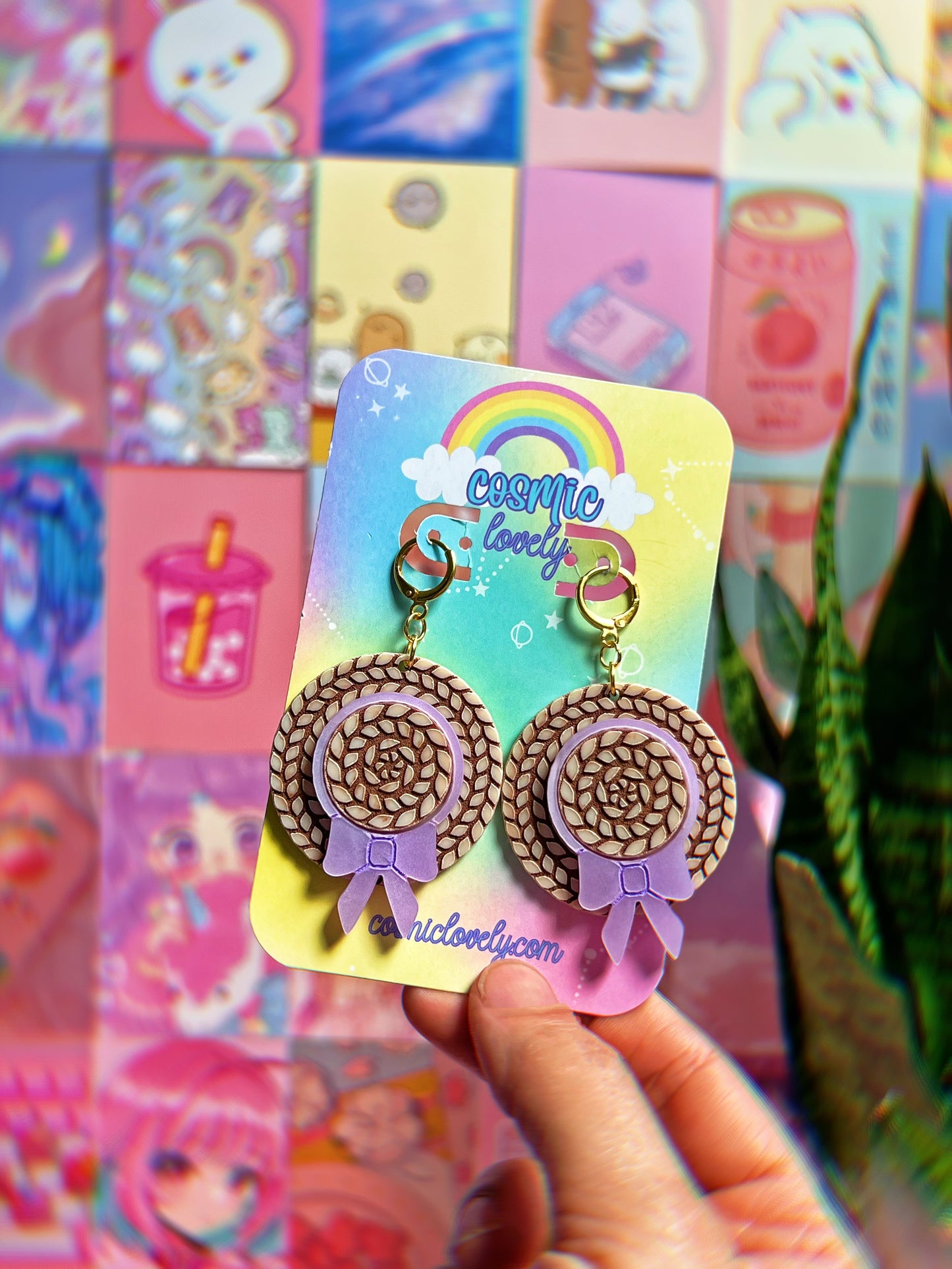 ** SINGLES ** Spring Gardening Hat Earrings