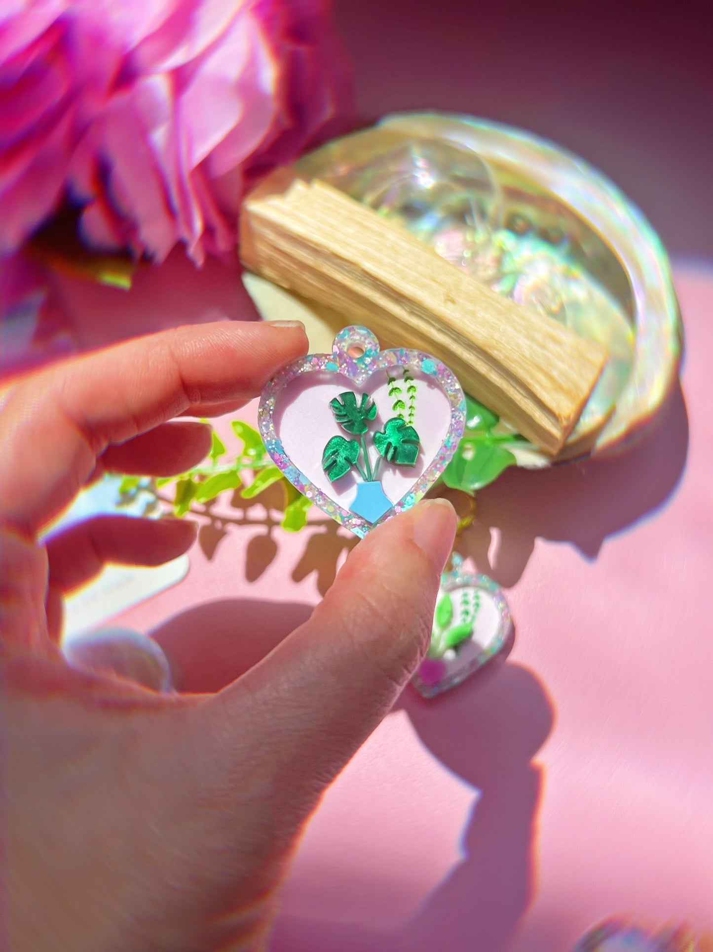 ** SINGLES ** Plant Lady Heart Earrings