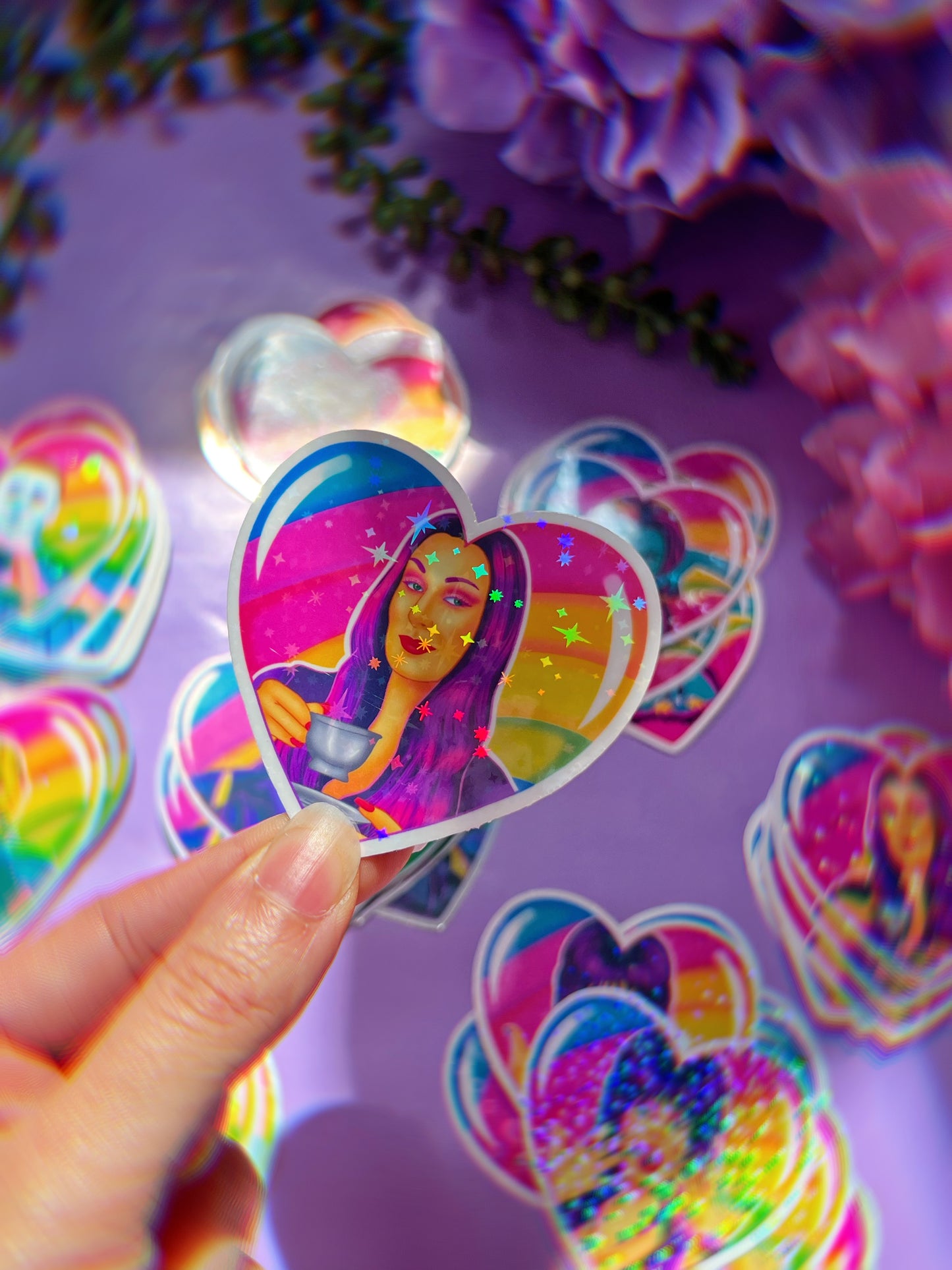 LF Spooky Babe Heart Stickers