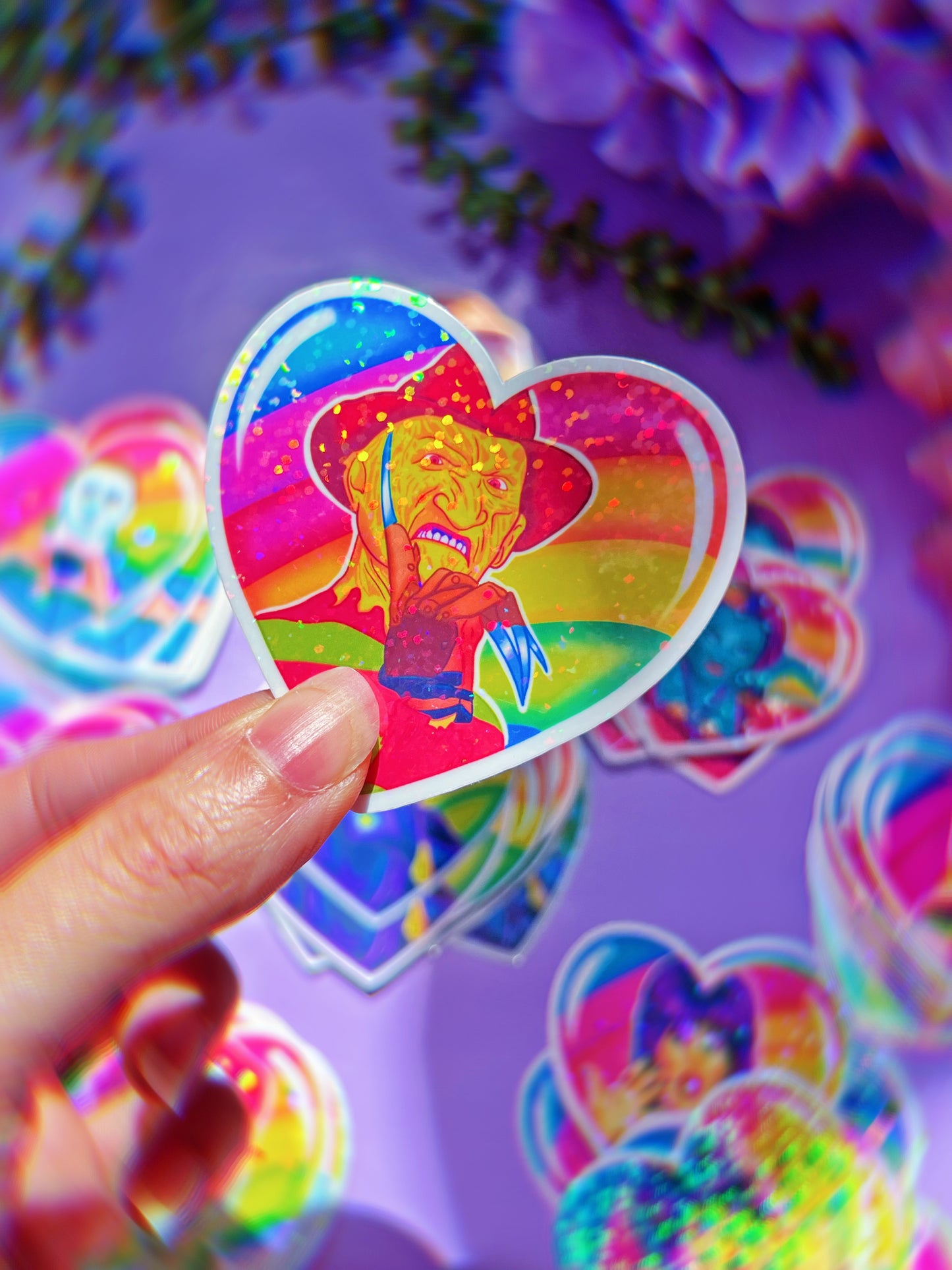 LF Spooky Dude Heart Stickers