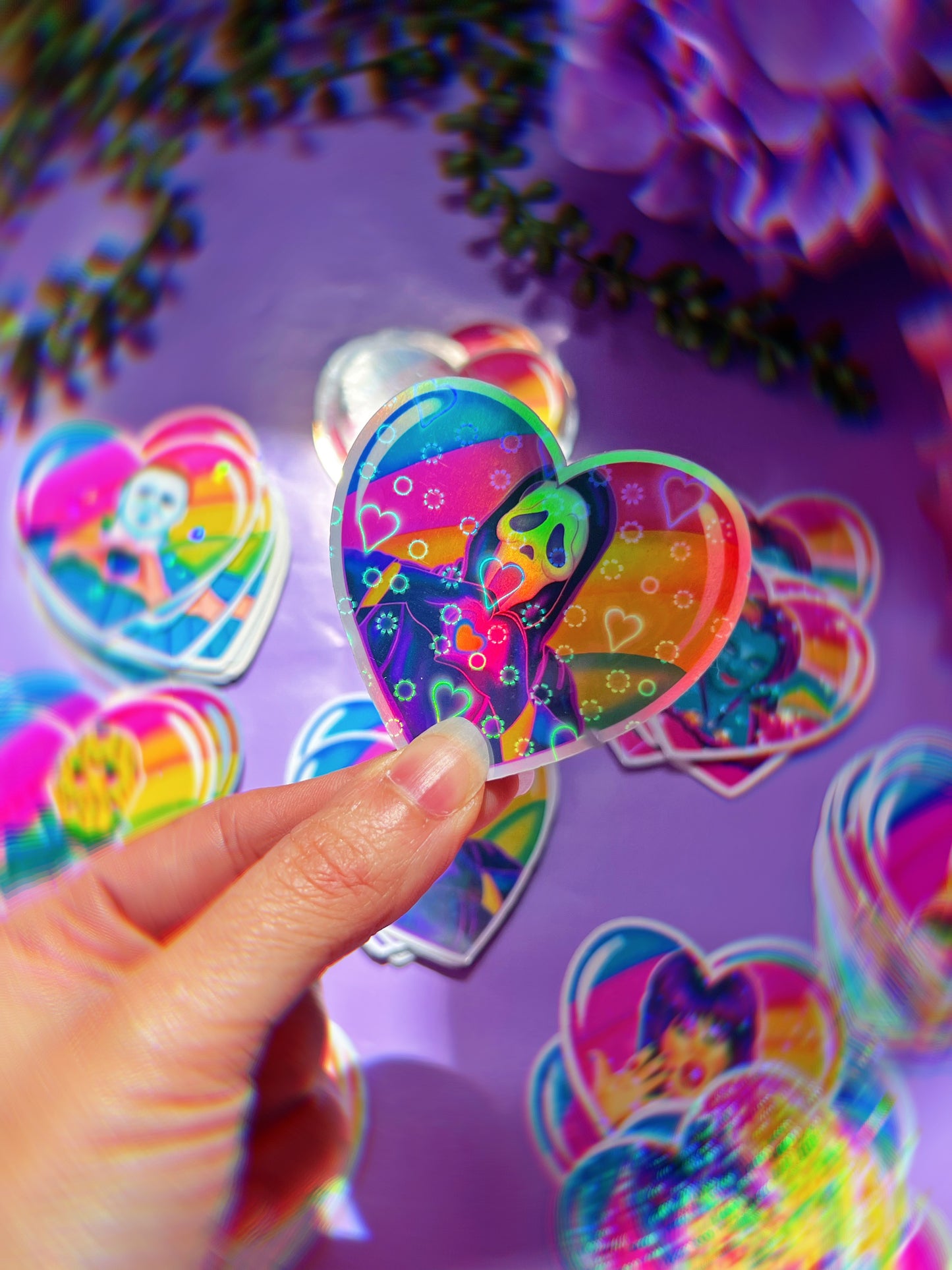 LF Spooky Dude Heart Stickers
