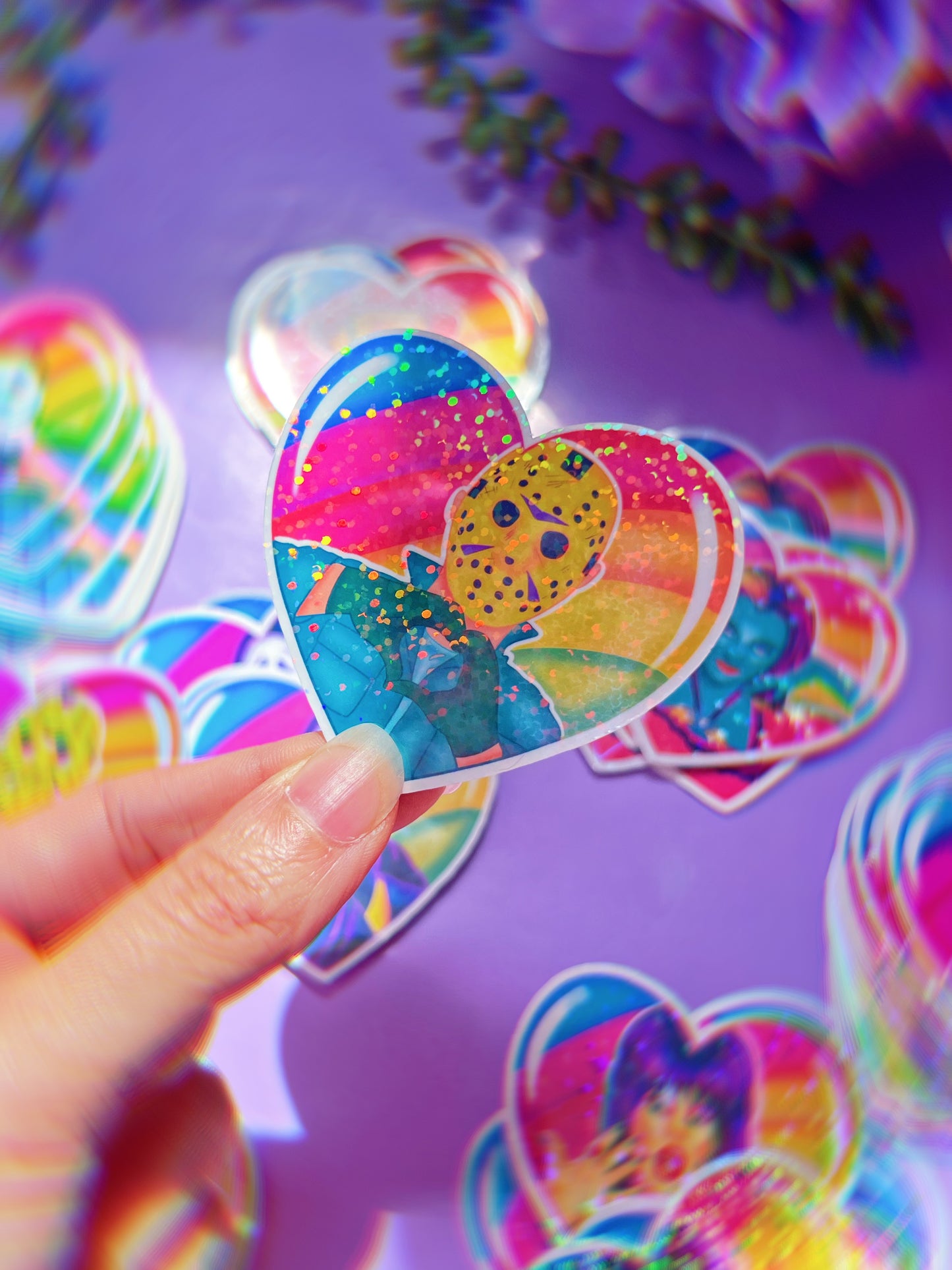 LF Spooky Dude Heart Stickers