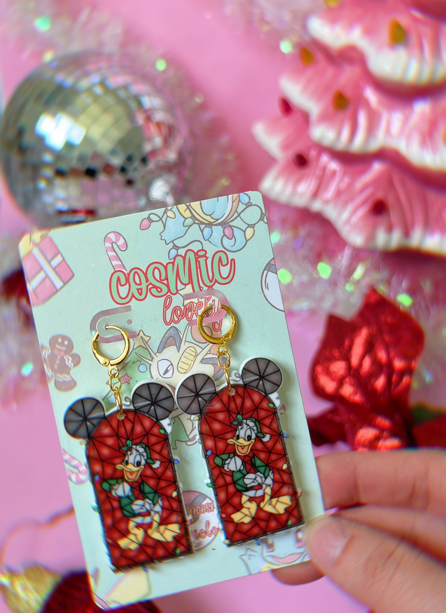 **SINGLES** Christmas Mouse & Friends Earrings