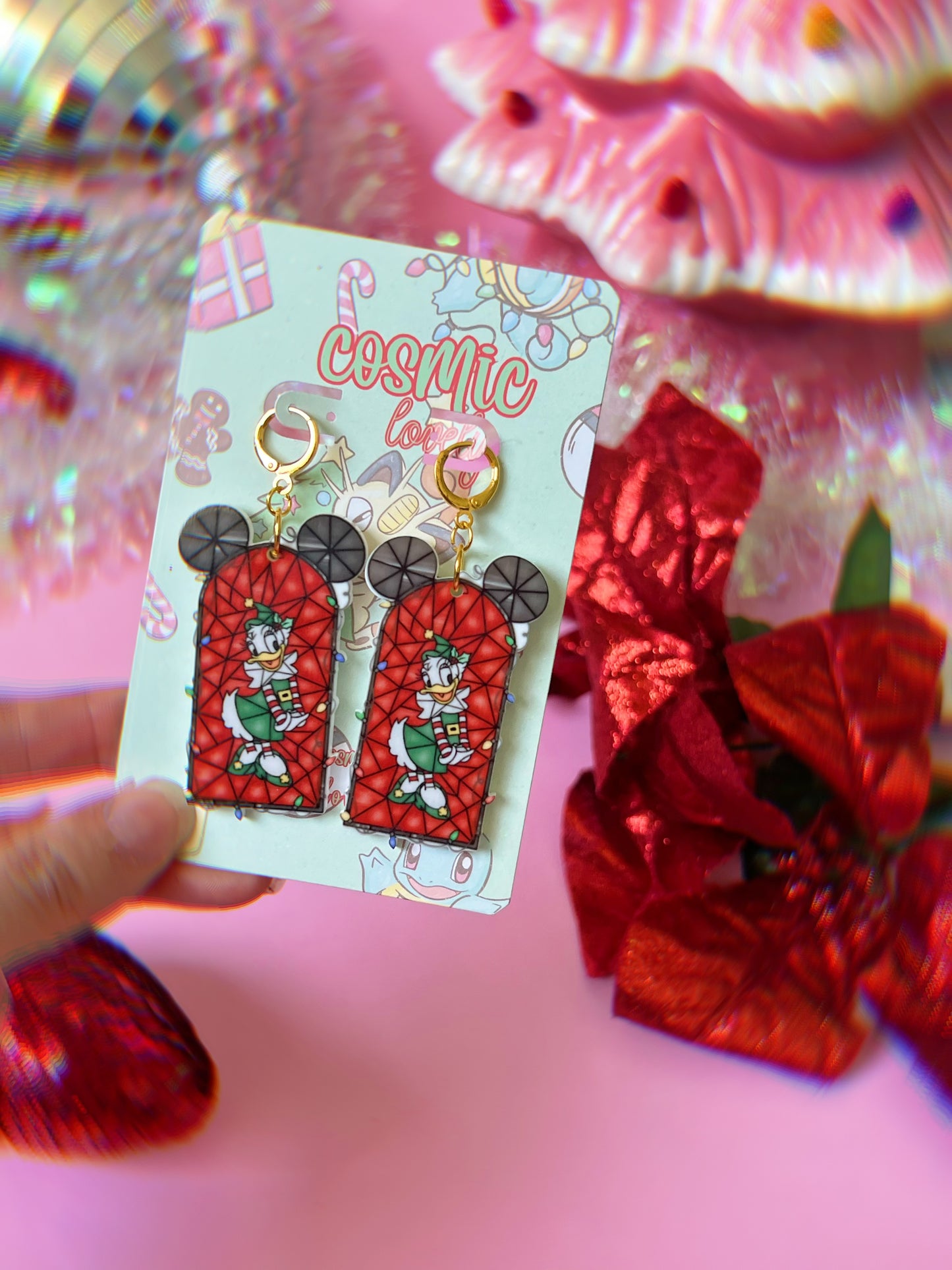 **SINGLES** Christmas Mouse & Friends Earrings