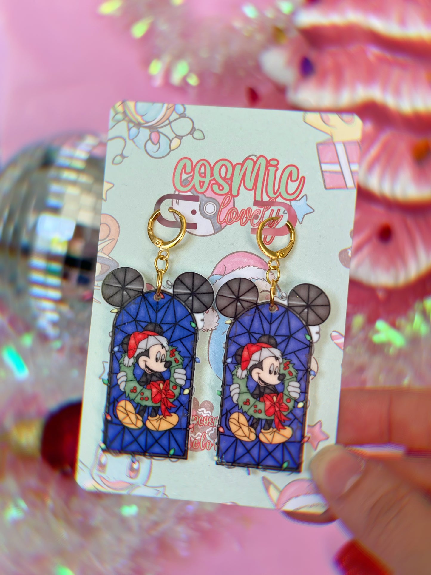 **SINGLES** Christmas Mouse & Friends Earrings