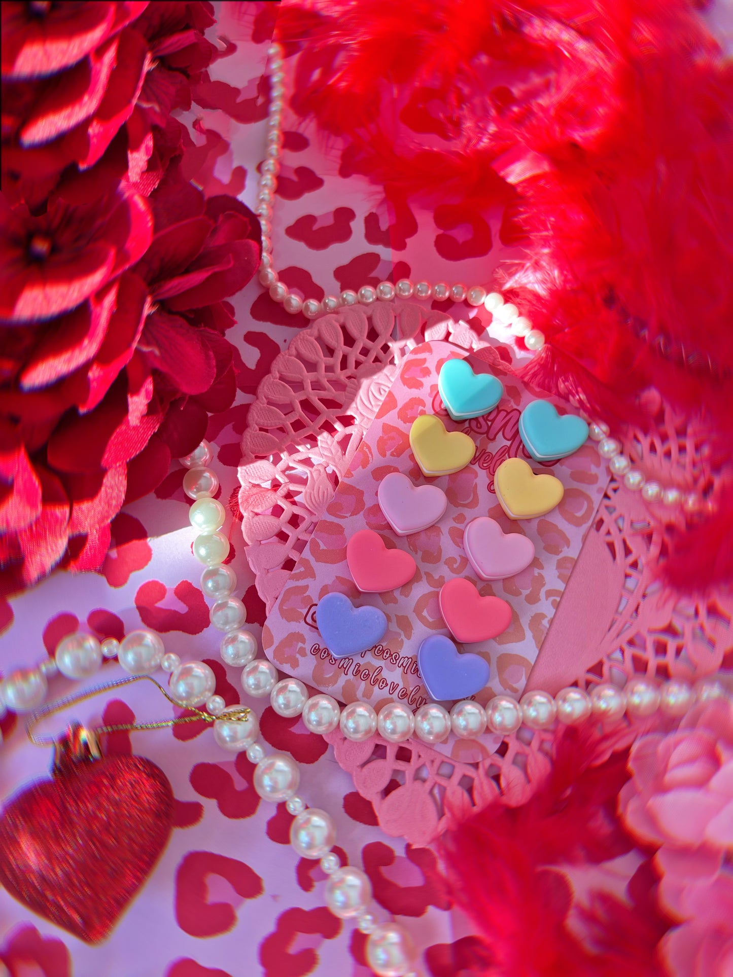 Heart Macaroon Stud Earrings