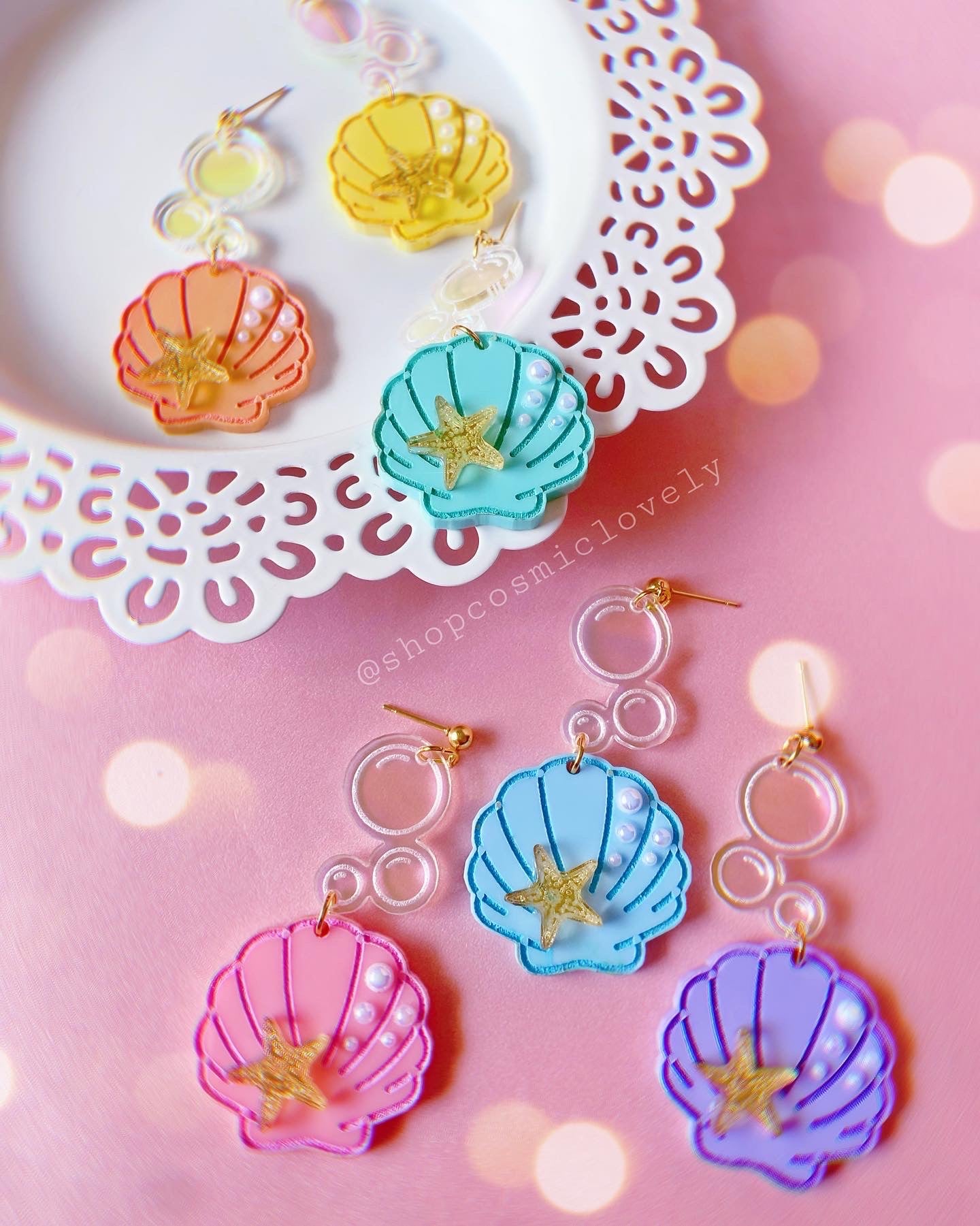 Pastel Under the Sea Earrings