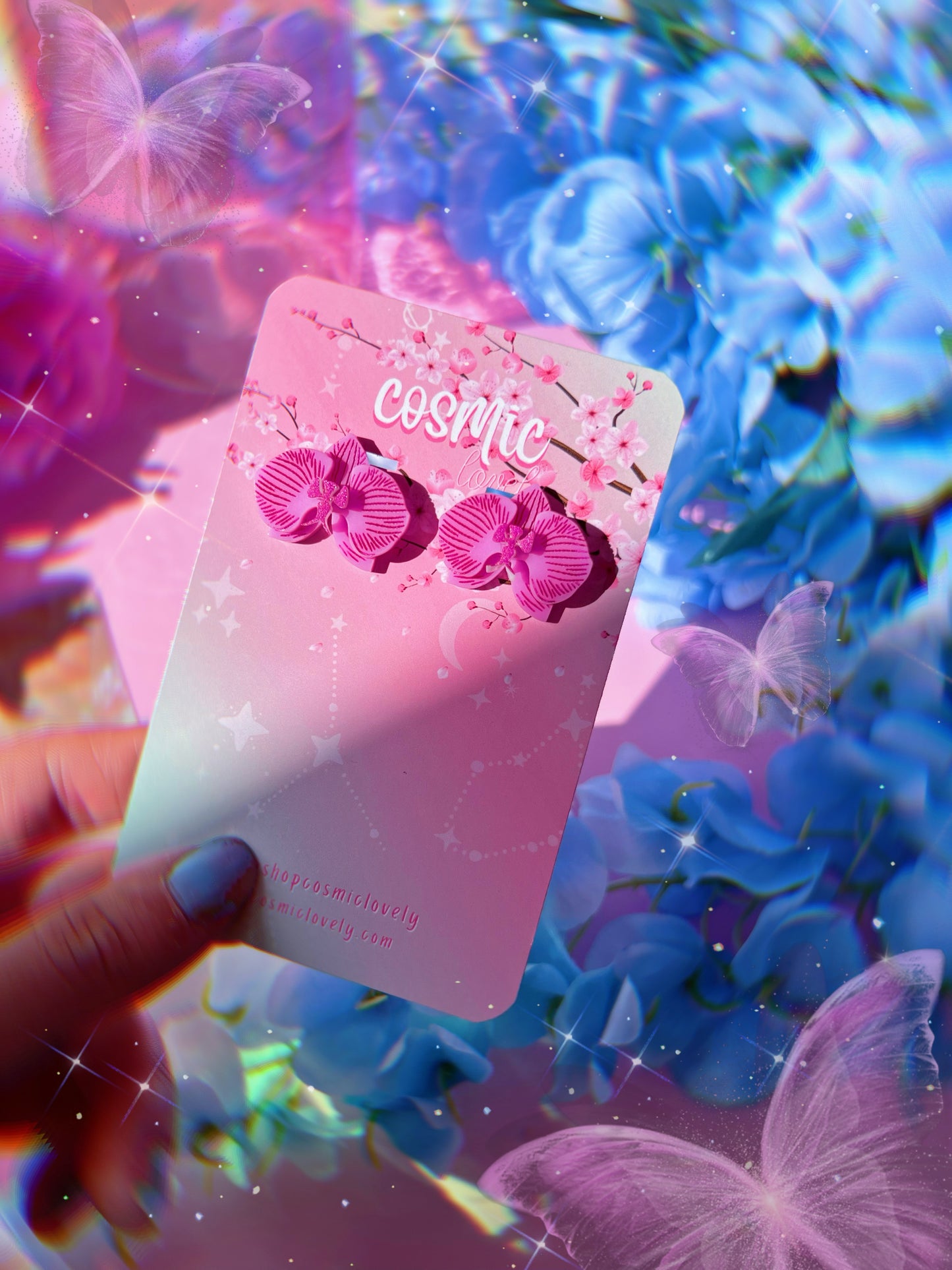 Orchid Studs