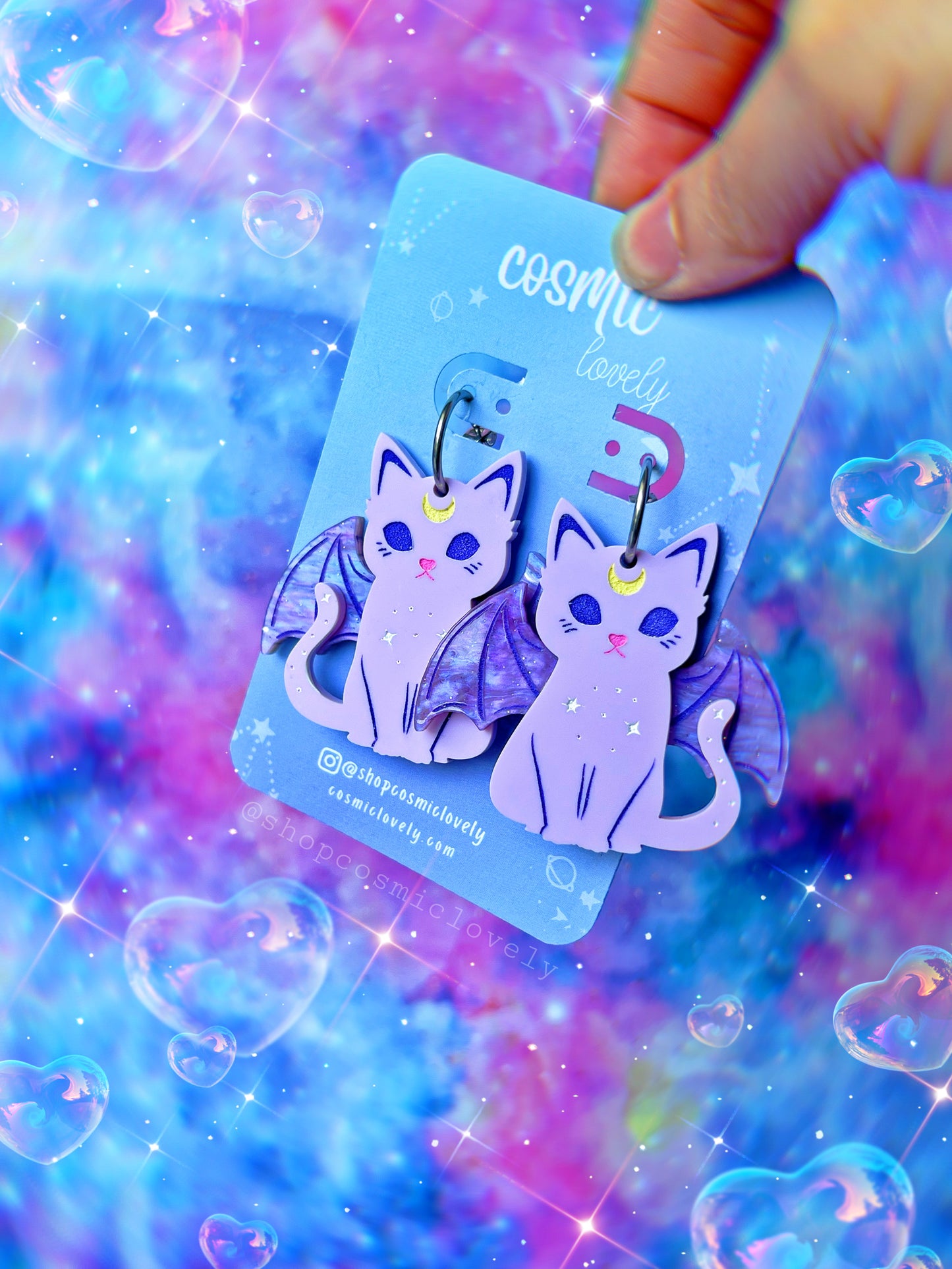 My Familiar Kitty Bat PIN, MAGNET, KEYCHAIN or PHONE CHARM