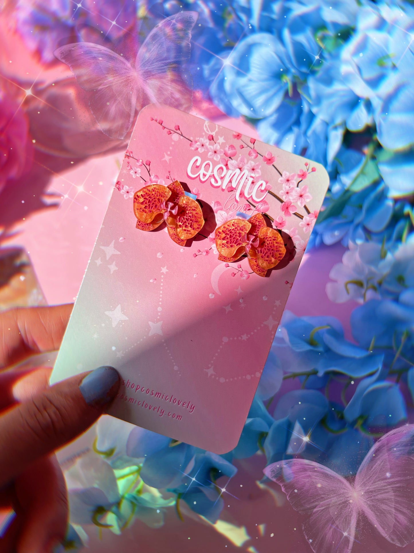 Orchid Studs