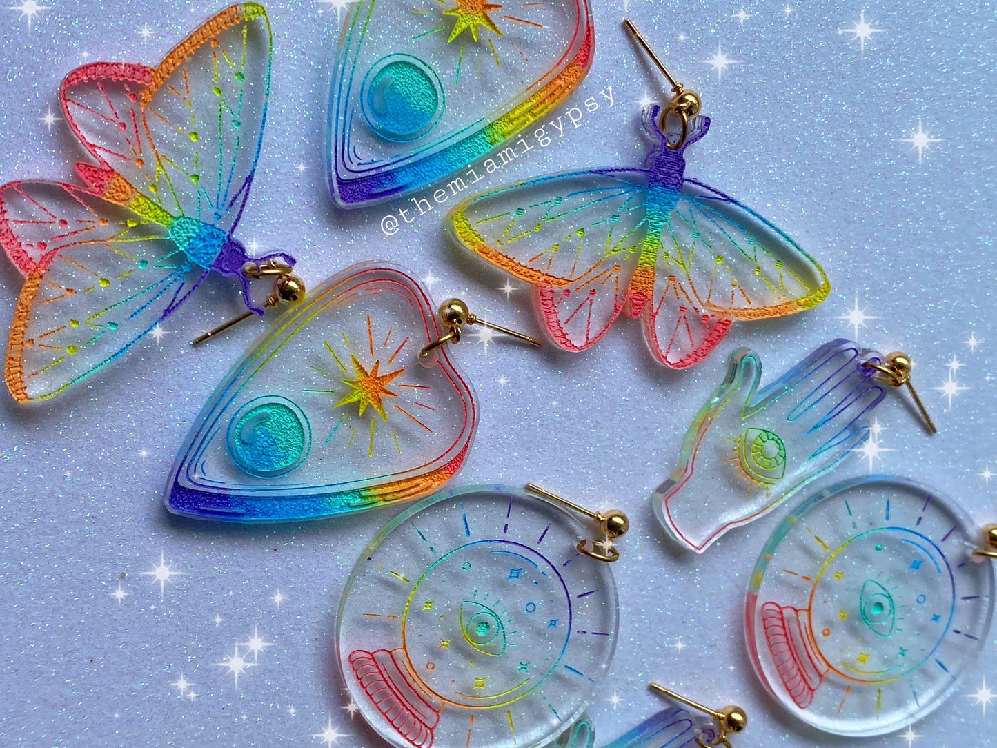 Rainbow Witch Earrings