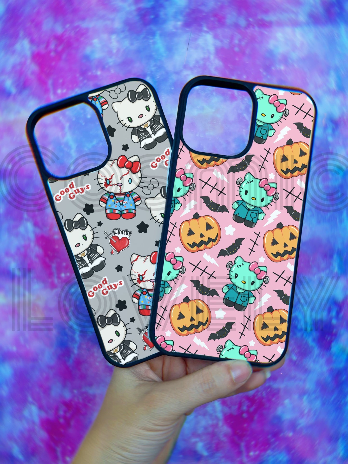 Halloween Horror H Kitties iPhone Protective Case