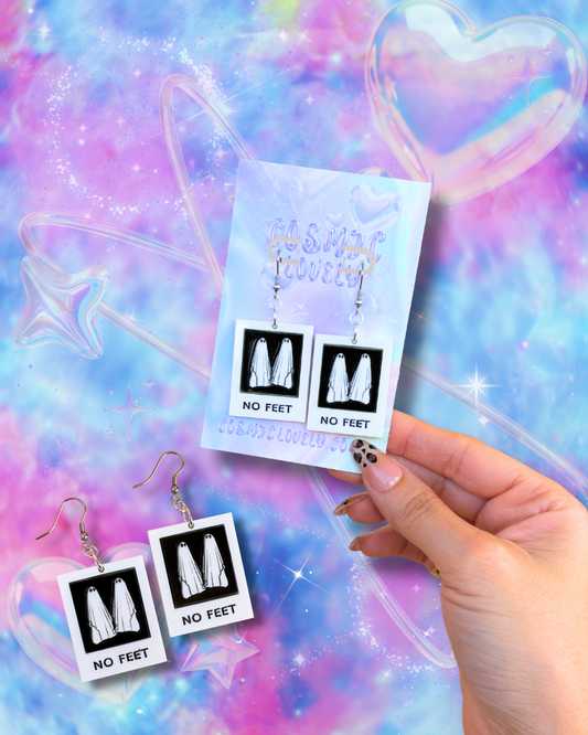 NO FEET polaroid Earrings & More: Halloween Jewelry