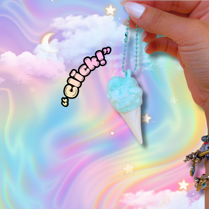 Sweet Treat Carnival Cotton Candy Fidget Clicker: Anxiety Stress Relief Toy