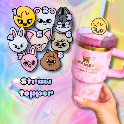 SKZOO Straw Toppers Tumbler Accessories