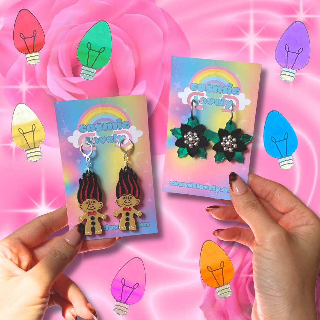 Gothmas Poinsettia Earrings