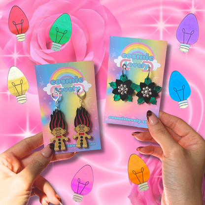 Gothmas Poinsettia Earrings