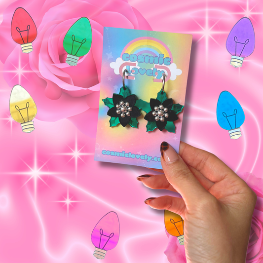 Gothmas Poinsettia Earrings