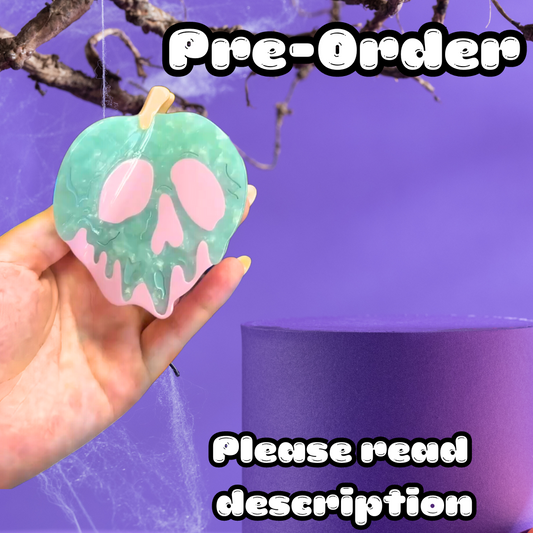 KAWAII P0IS0N APPLE HAIR CLAW - PRE-ORDER - IN PRODUCTION -PLEASE READ DESCRIPTION