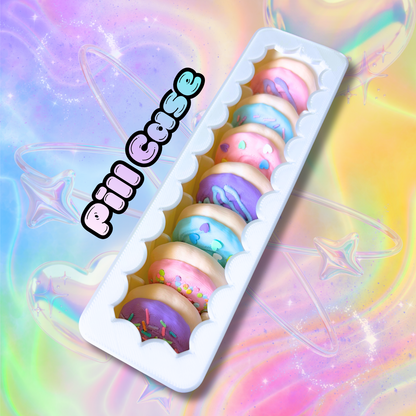 Sugar Cookie Pill Container : Sweets Lover Kawaii Home Decor Organization