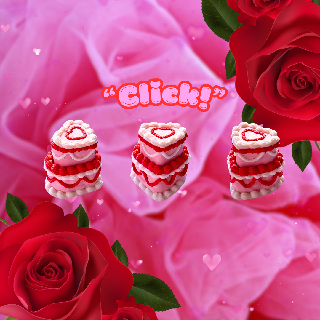 Valentine's Day Cake Fidget Clicker : Satisfying Fidget Toys