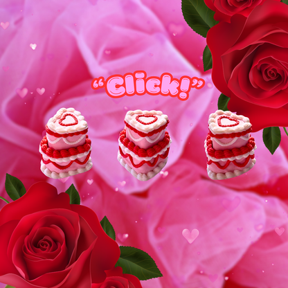 Valentine's Day Cake Fidget Clicker : Satisfying Fidget Toys