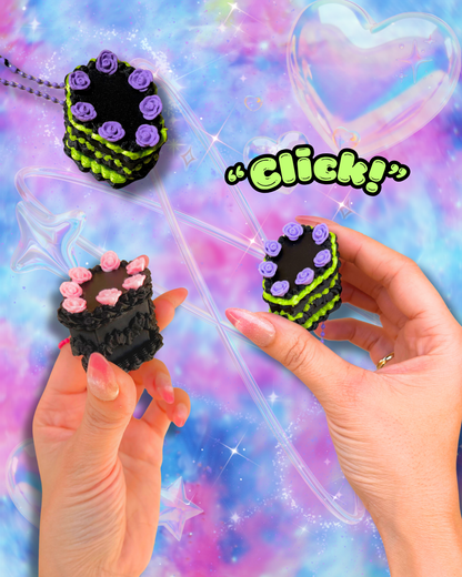 Gothic Halloween Coffin Cake Fidget Clicker : Satisfying Fidget Toys
