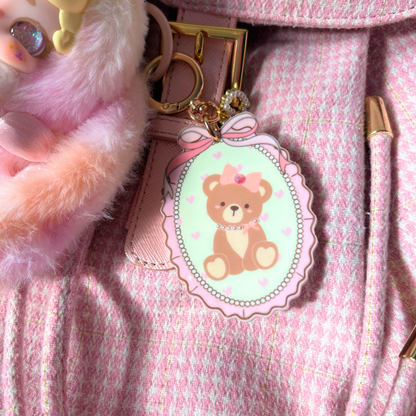 Valentines Day Coquette Teddy Bear Bag Charms
