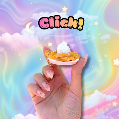 Sweet Treat Carnival Funnel Cake Fidget Clicker: Anxiety Stress Relief Toy