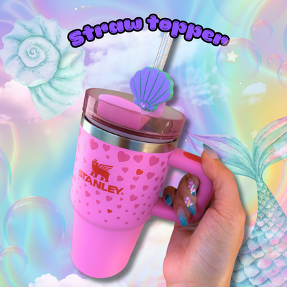 Under the sea Shell Stanley Straw Topper Accessories