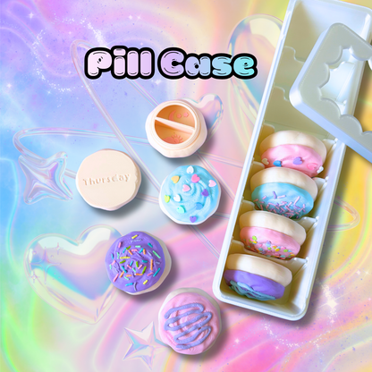 Sugar Cookie Pill Container : Sweets Lover Kawaii Home Decor Organization